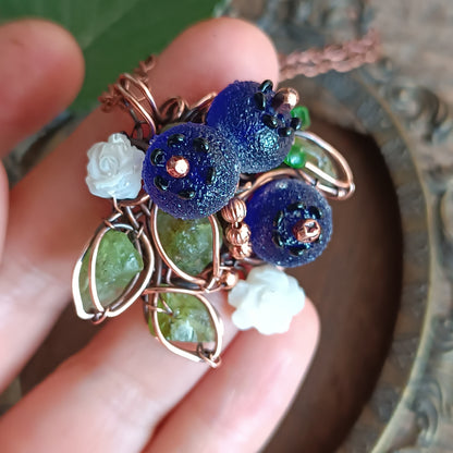 Blueberry necklace