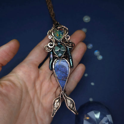 Aurora mermaid necklace