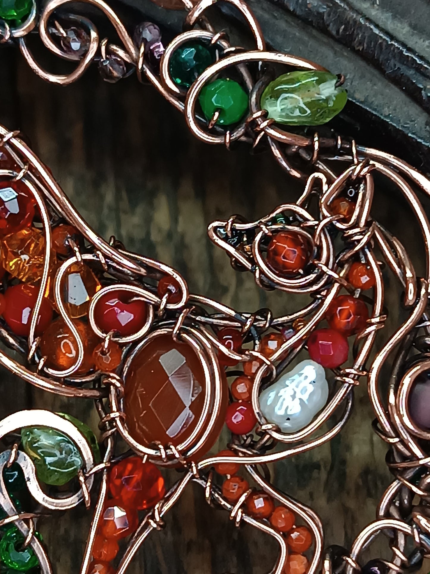 A day in the forest. Fairy tale fox necklace.