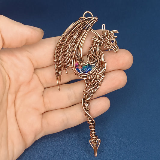 Dragon and Moon necklace