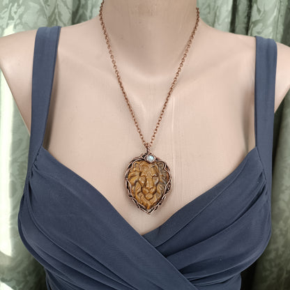 Lion head necklace
