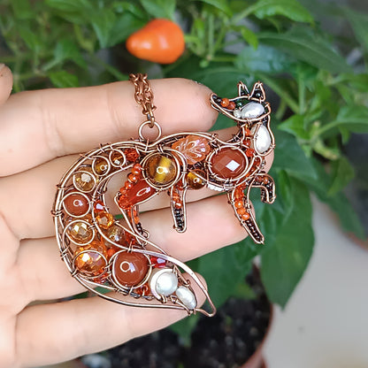 For Malcolm. Fox pendant