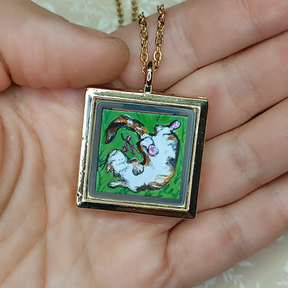 For Zoey. Custom painted pendant