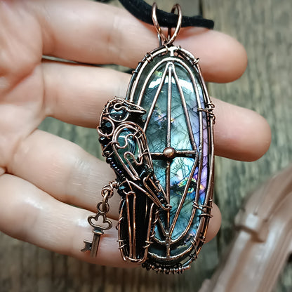 Mysterious window Secret keeper necklace