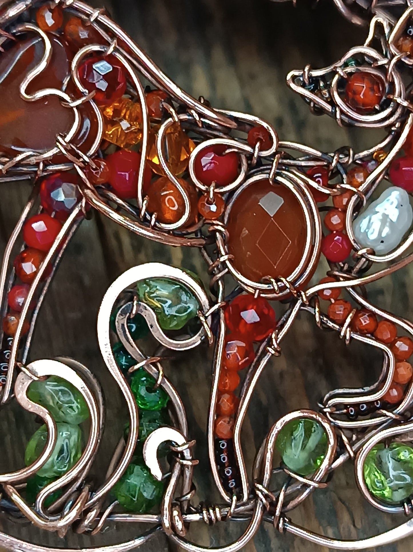 A day in the forest. Fairy tale fox necklace.