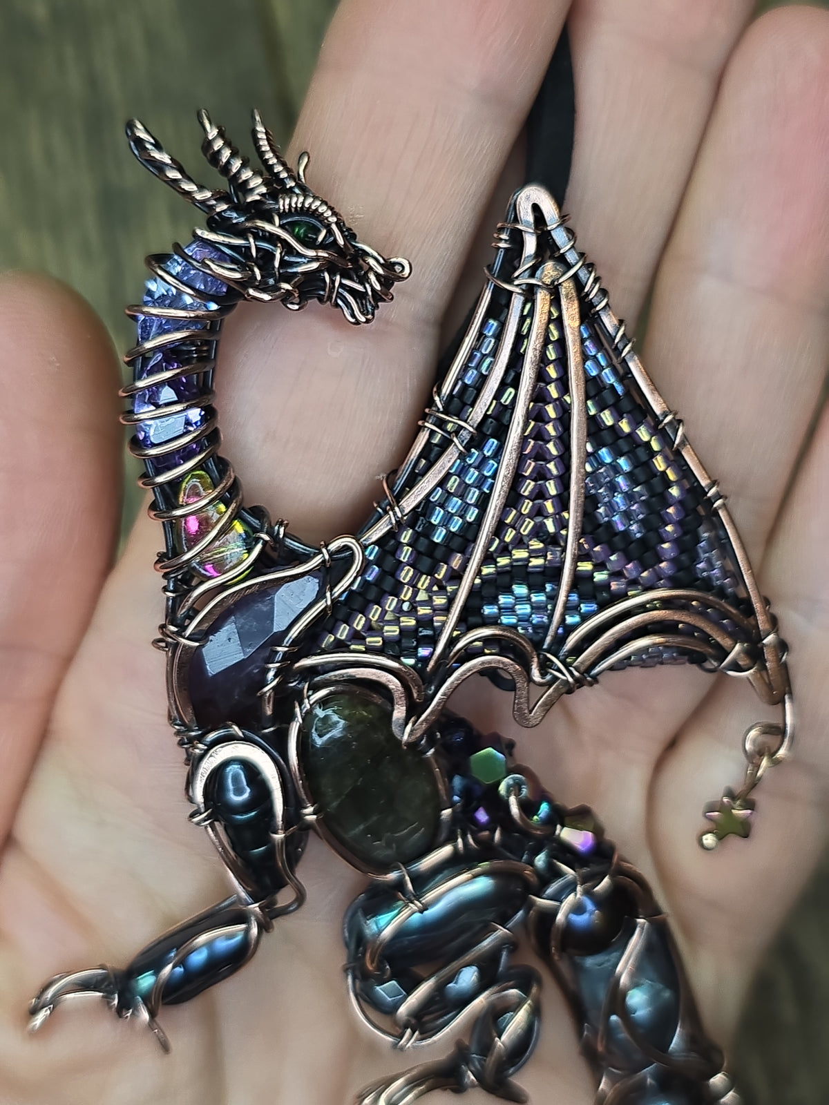Midnight whisper. Dragon necklace