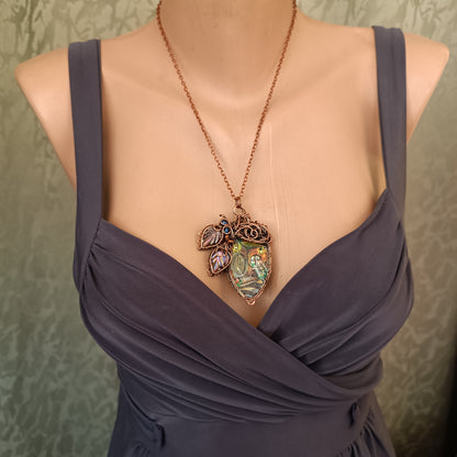 Squirrel's house necklace