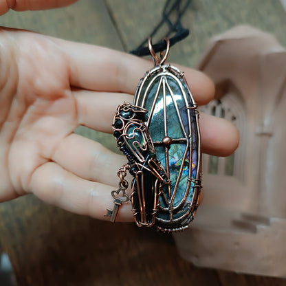 Mysterious window Secret keeper necklace