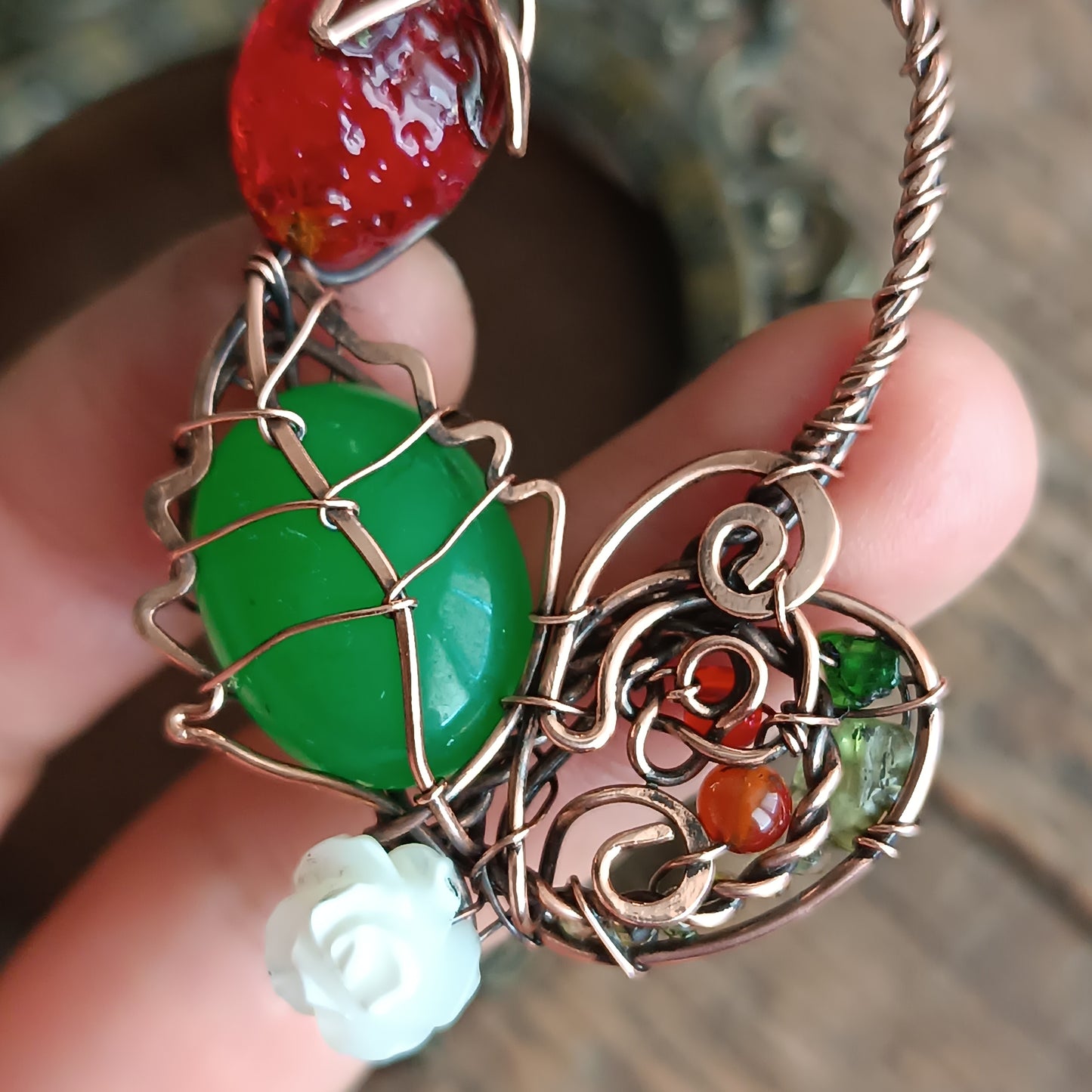 Strawberry necklace
