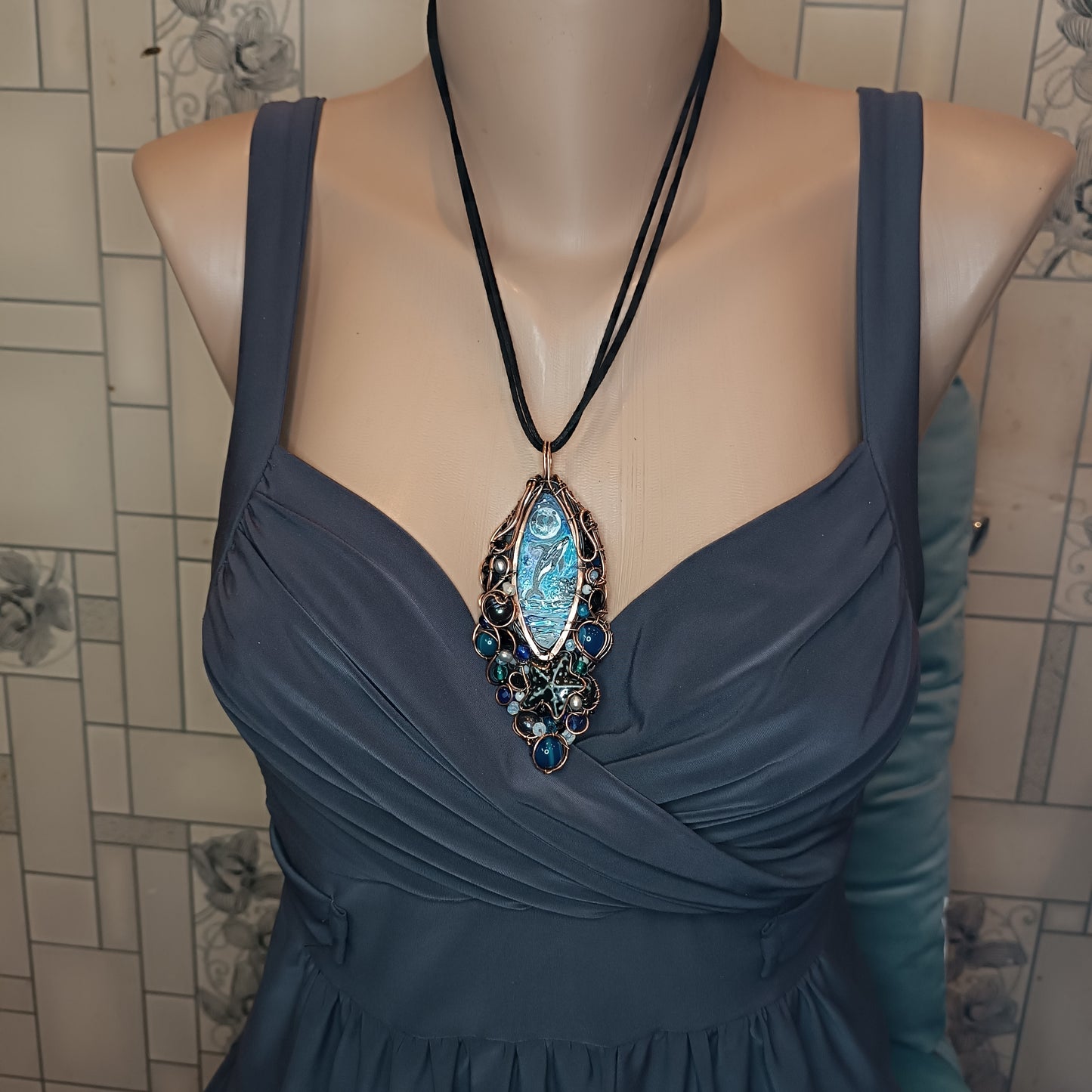 Orcas in the wild necklace