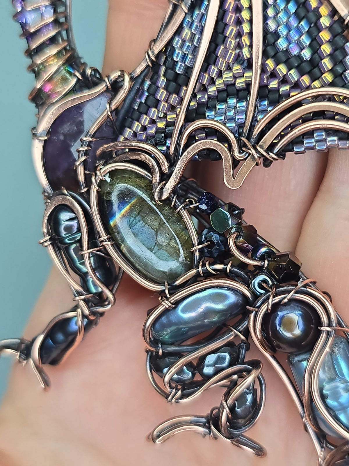 Midnight whisper. Dragon necklace