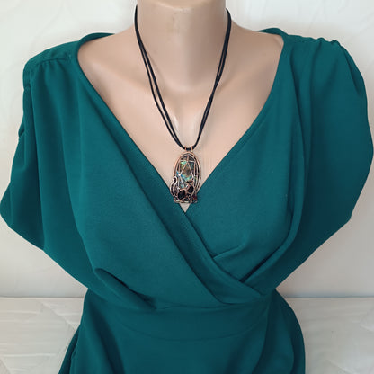 Cat in the window. Necklace