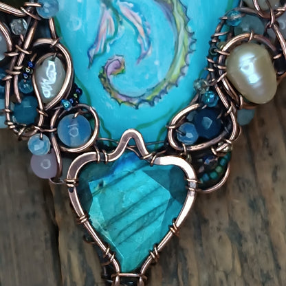 Mermaid and Seahorse necklace.