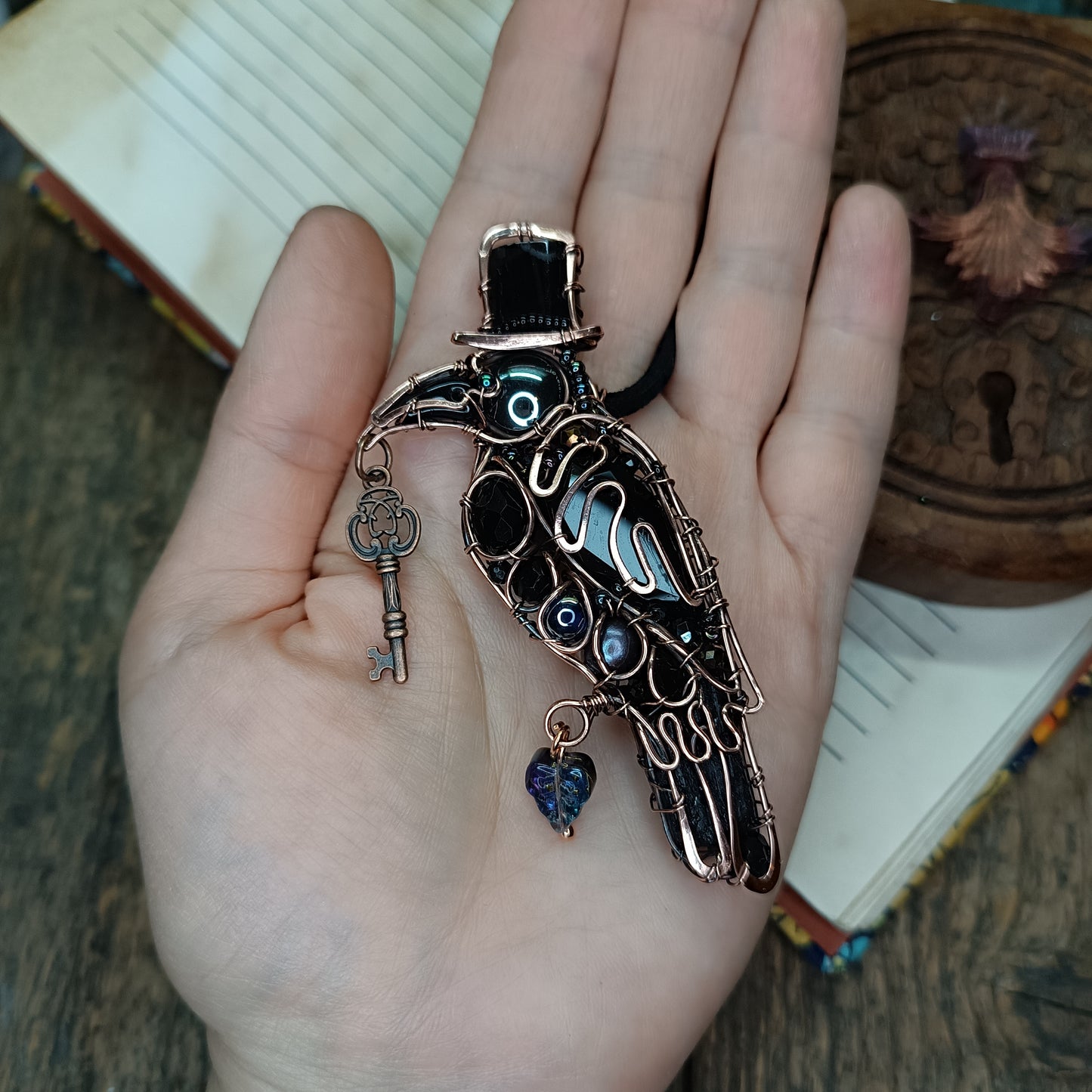 Mr Raven, the Secret Keeper necklace.
