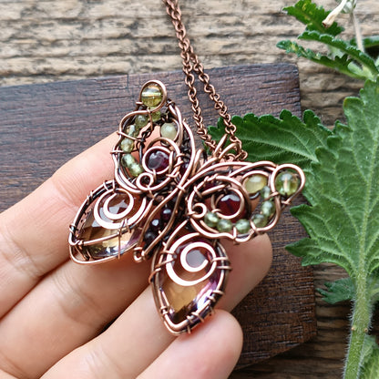 Joyful summer butterfly necklace