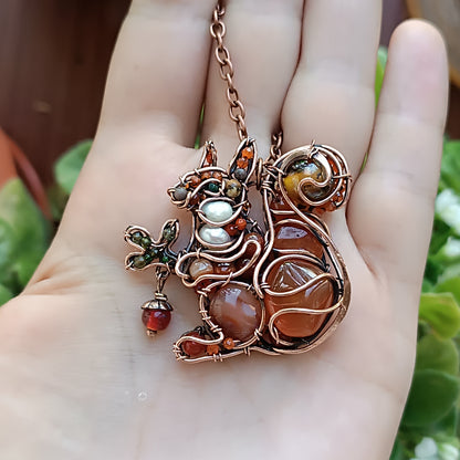 Squirrel necklace
