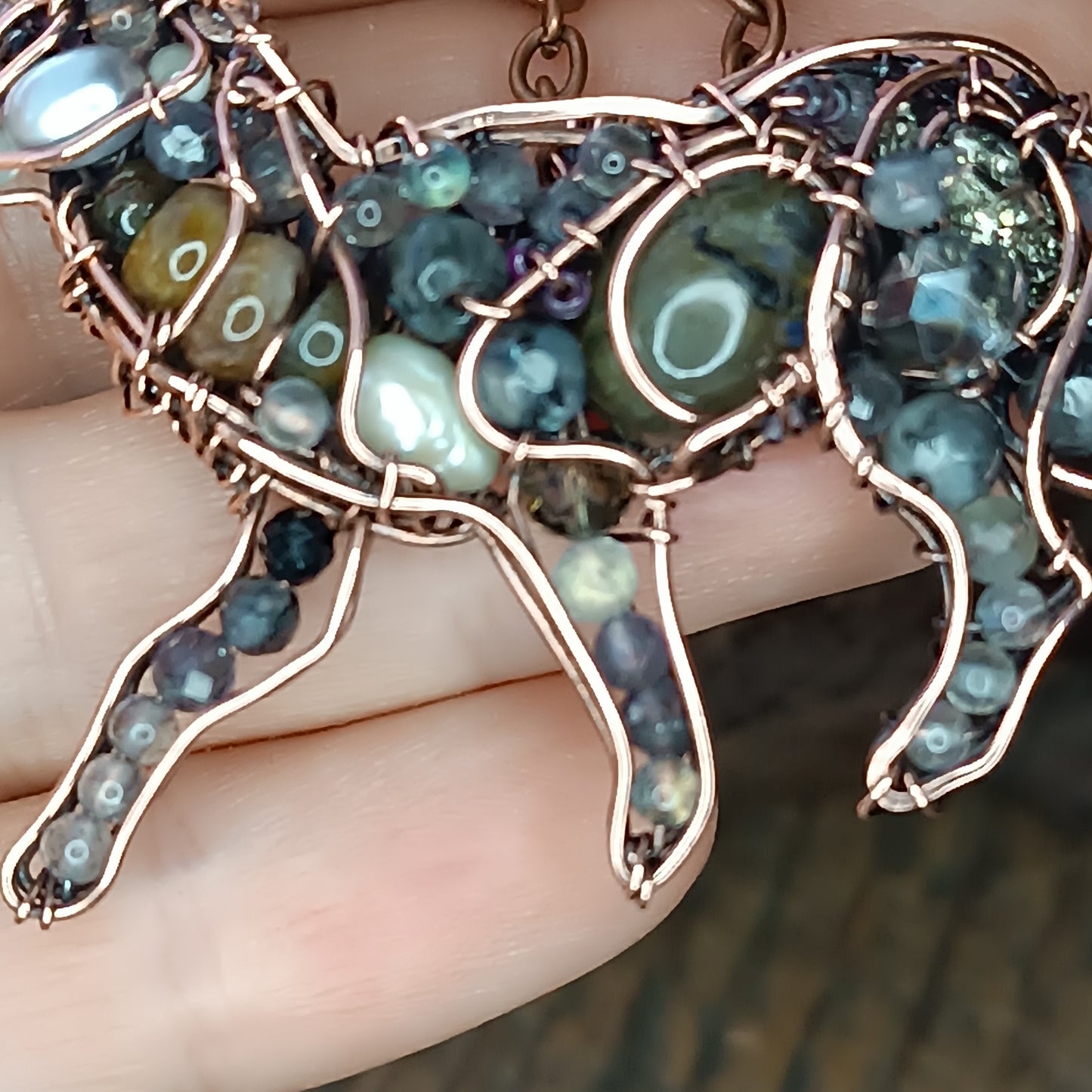 Wolf pendant.
