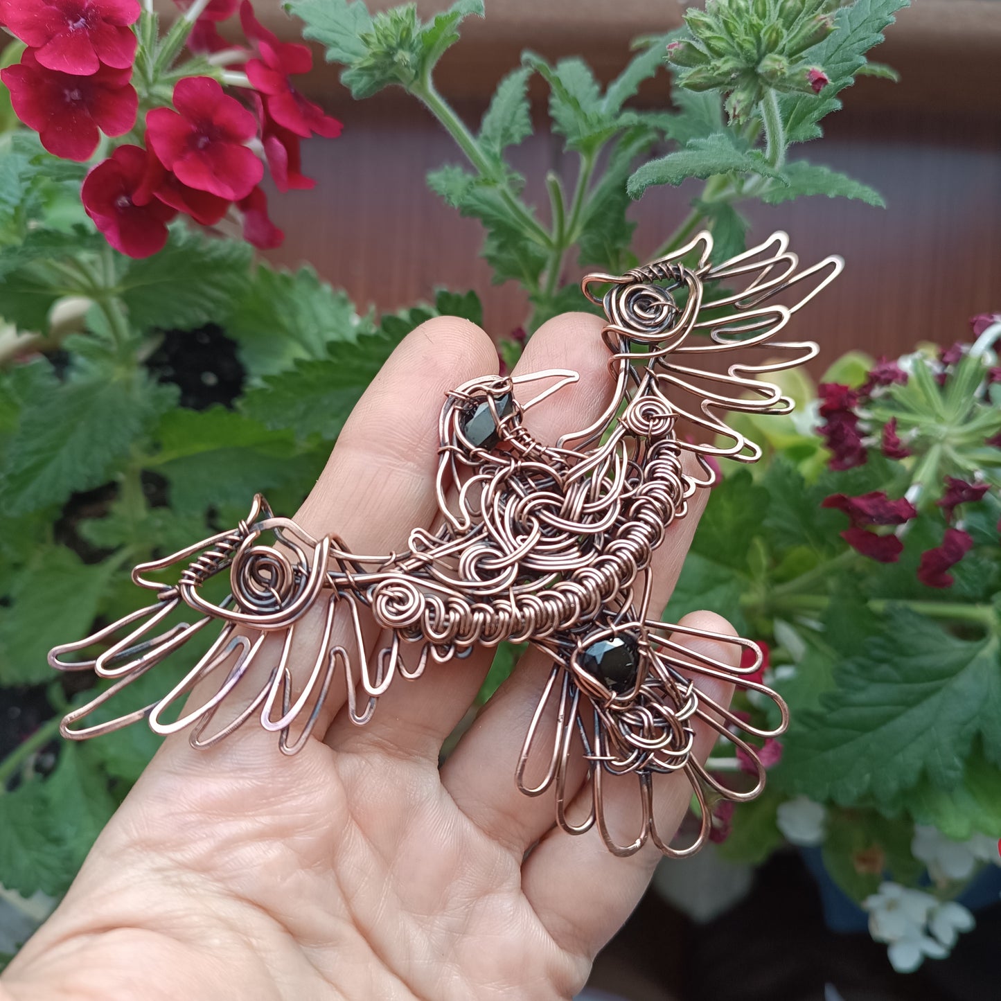 For Cynthia. Raven necklace
