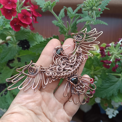 For Cynthia. Raven necklace