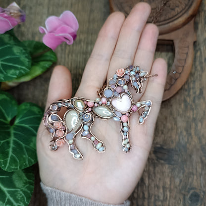 Pink unicorn pendant. Absolutely one of a kind!