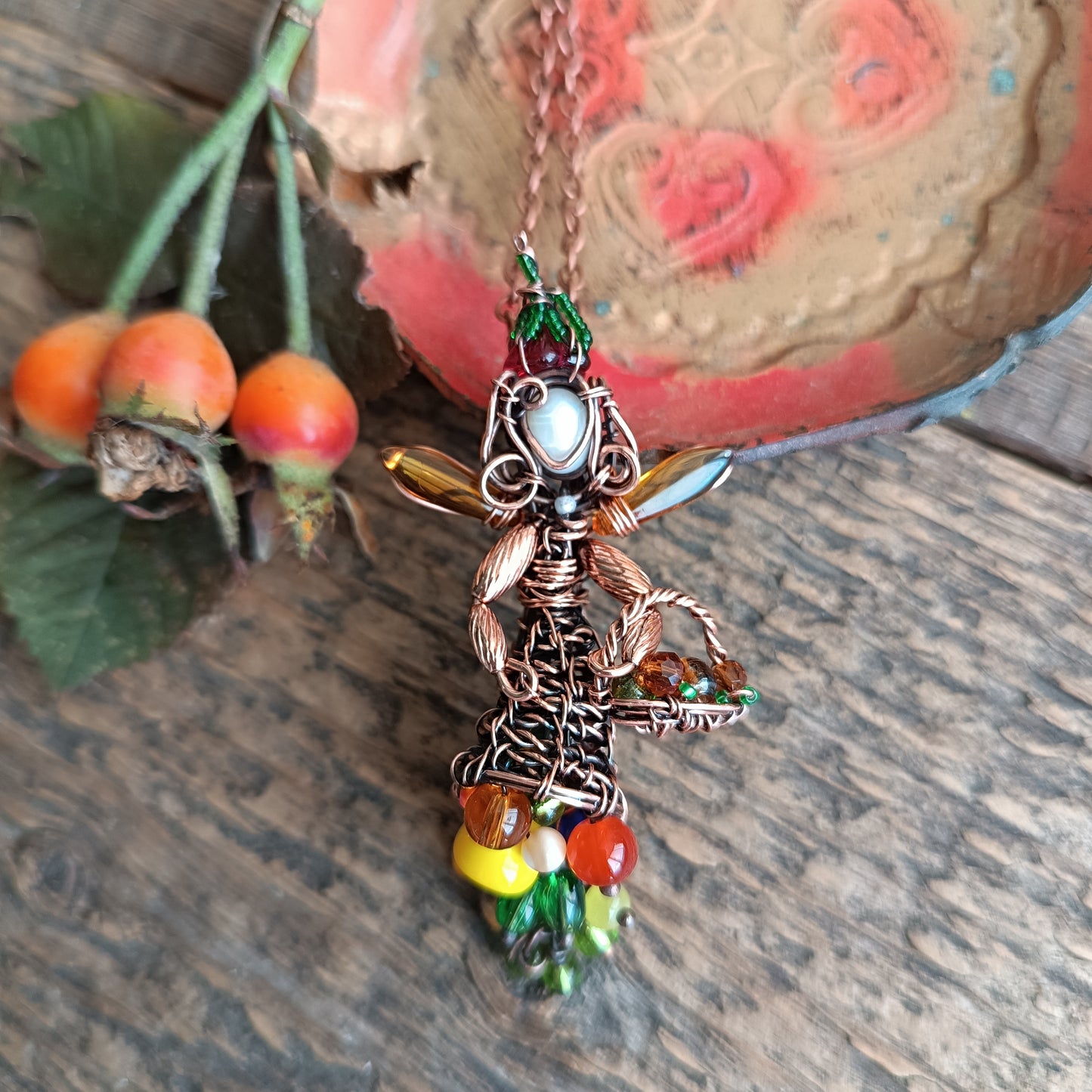 Harvest fairy pendant