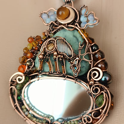 Wire wrapped necklace