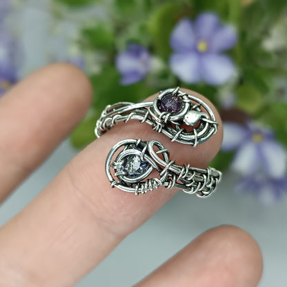 For Rich. Silver adjustable ring.