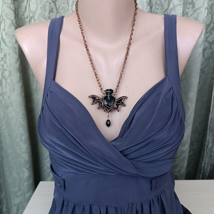 Bat vial necklace