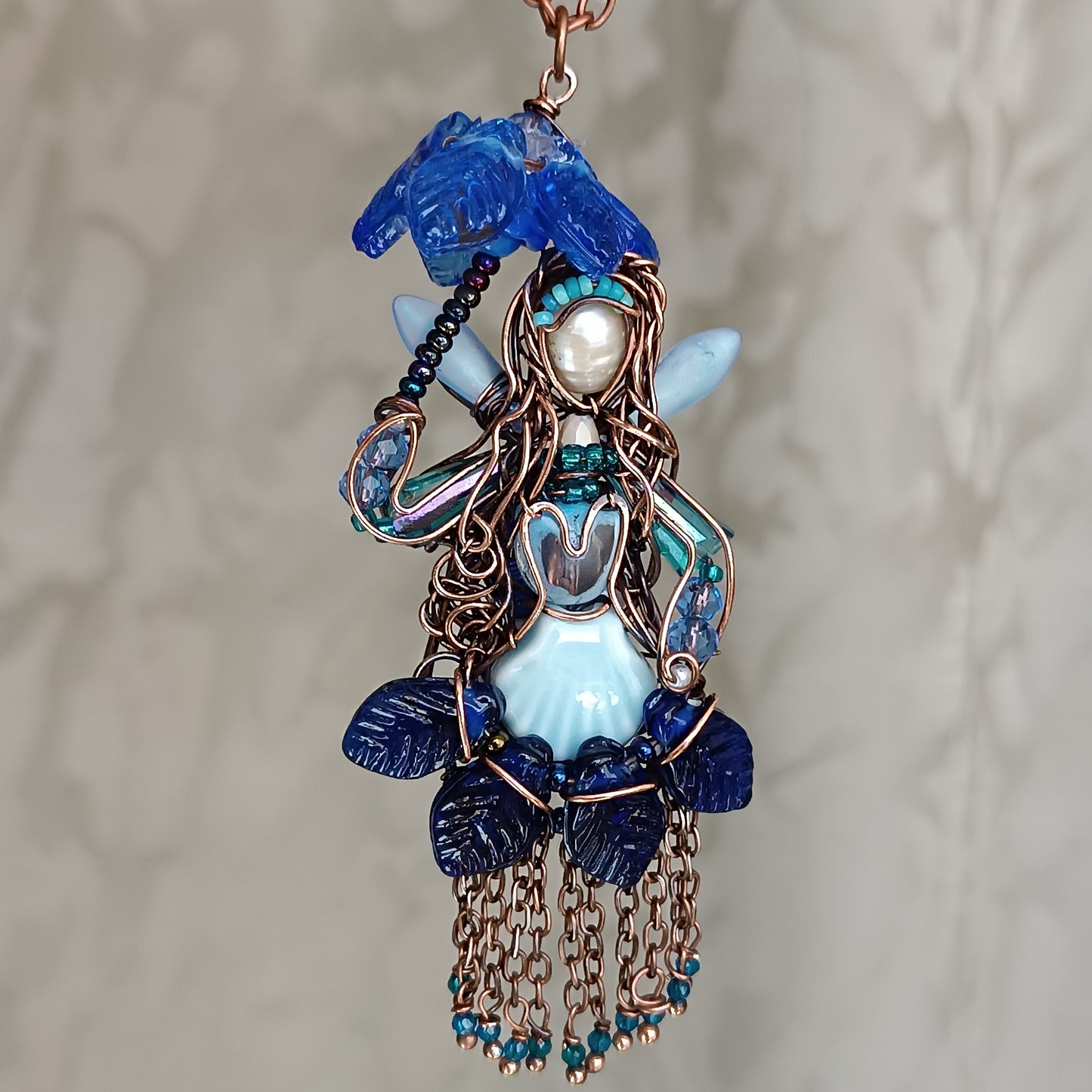 Rain fairy pendant