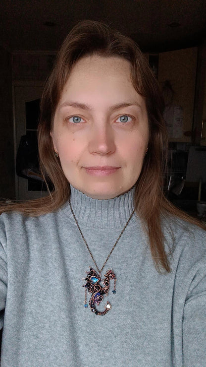 Midnight star. Dragon pendant