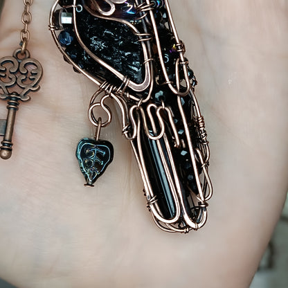 For Cheryl. Secret keeper raven necklace