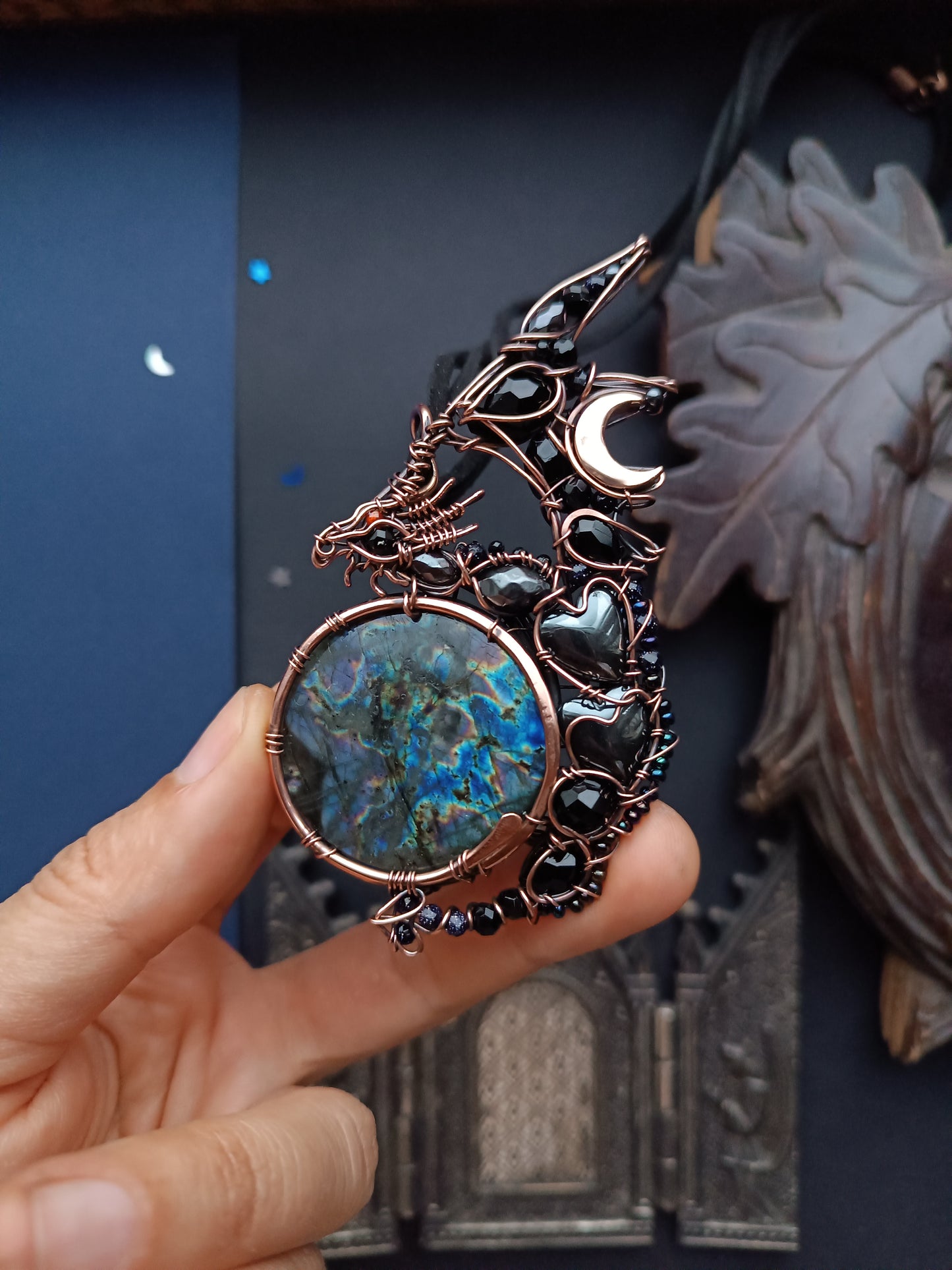 Wizard of the blue moon. Dragon necklace