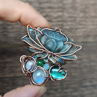 Lotus flower necklace