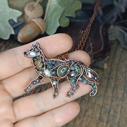 Wolf pendant.