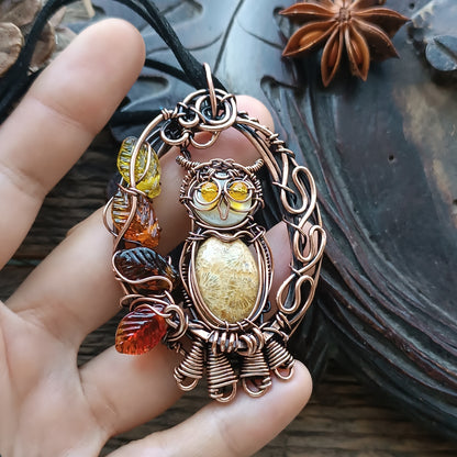 Owl necklace