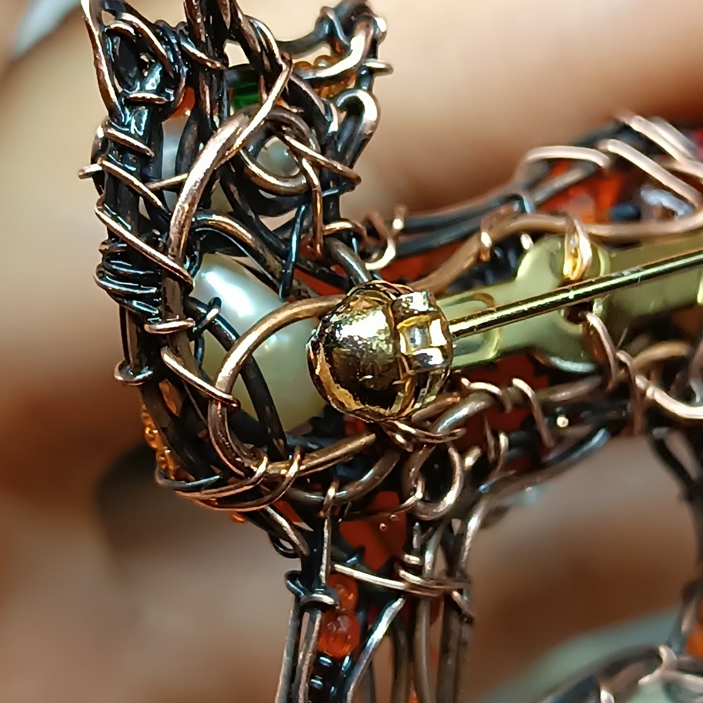 For Amanda. Fox brooch.