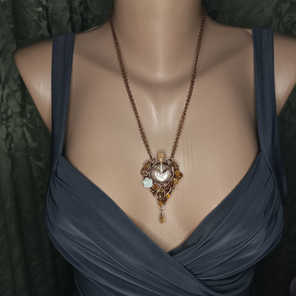 For Pamela. Citrine sunset vial.