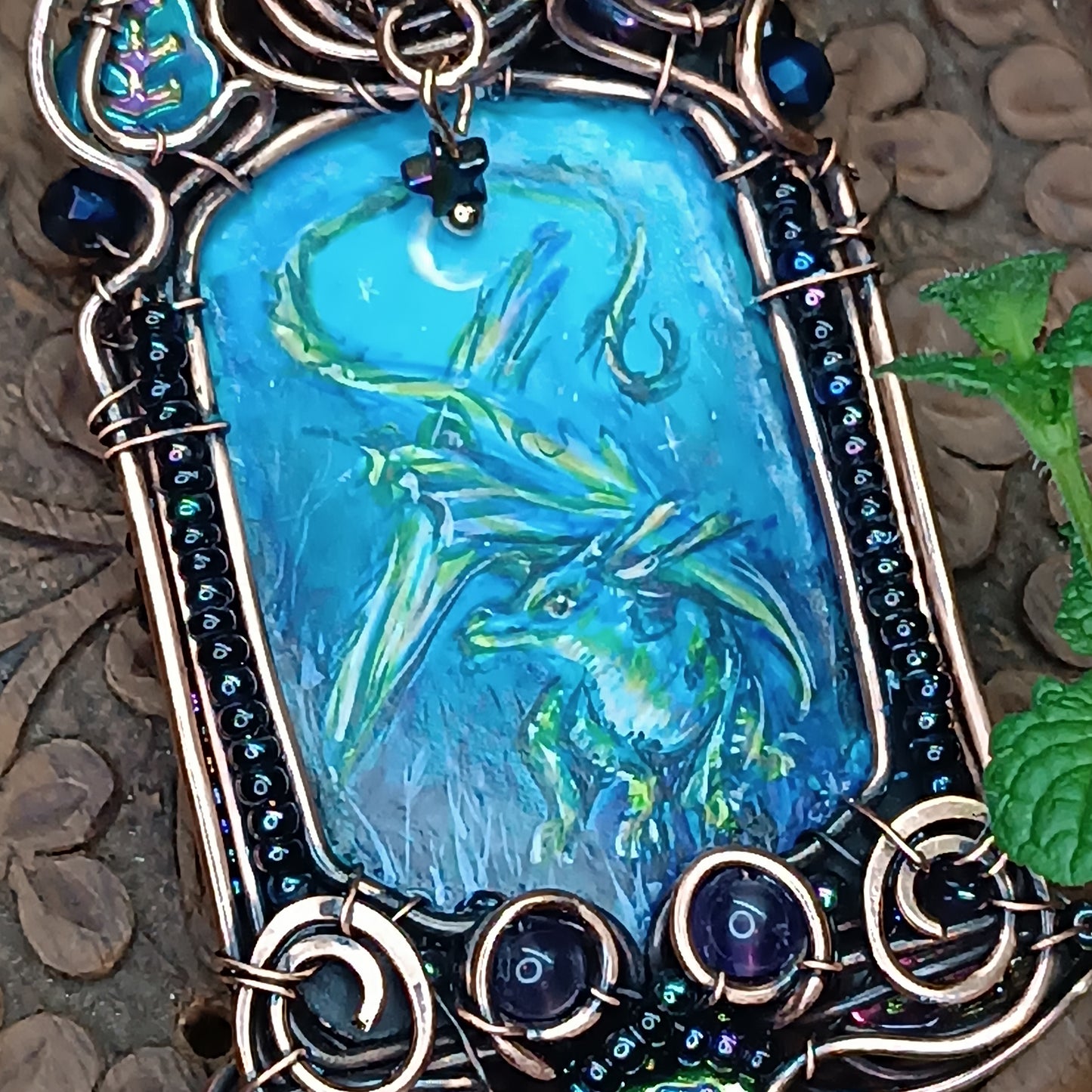 The ballad of Raven and Dragon. Magical necklace.