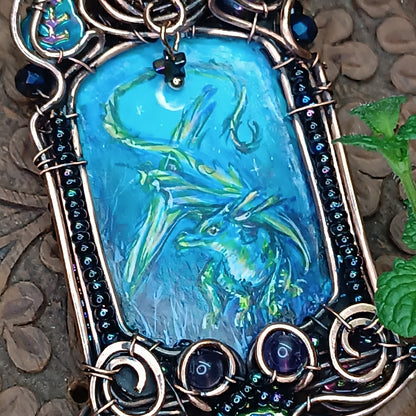 The ballad of Raven and Dragon. Magical necklace.