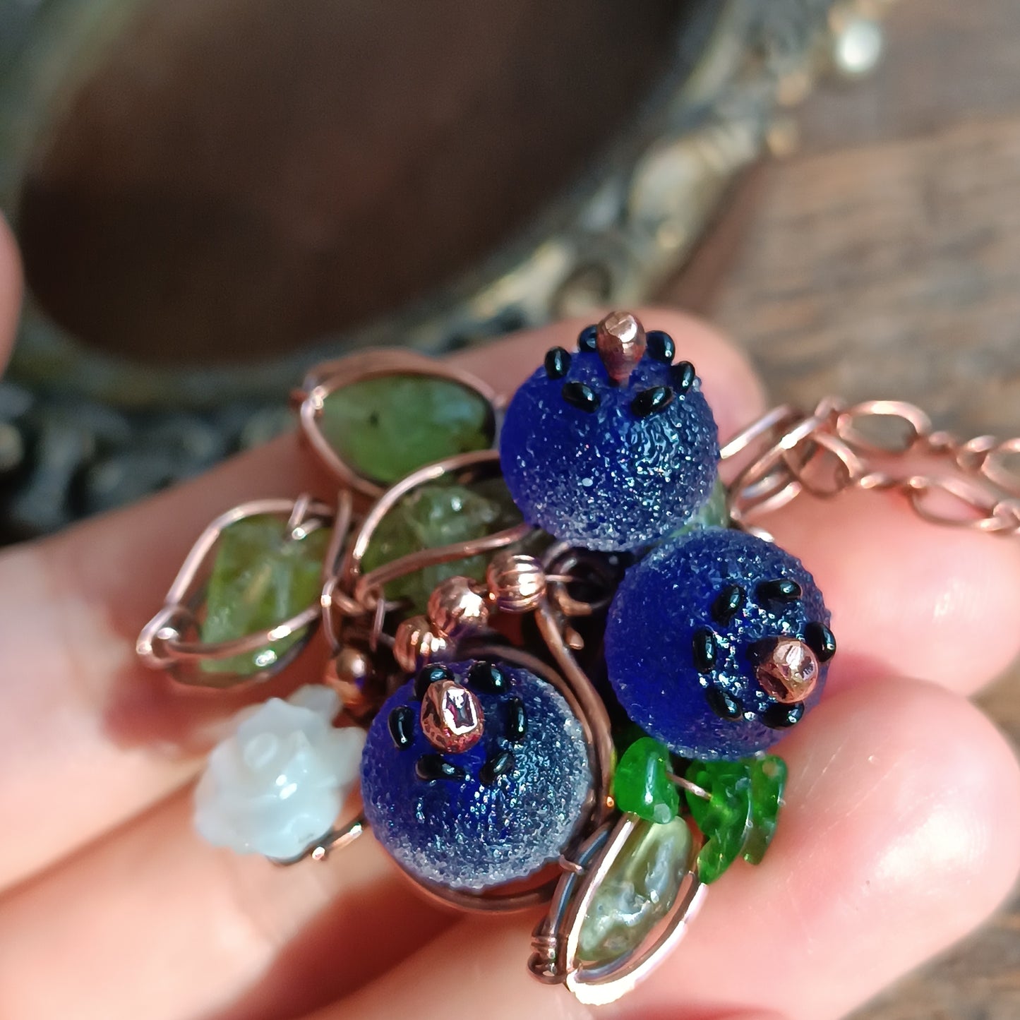 Blueberry necklace