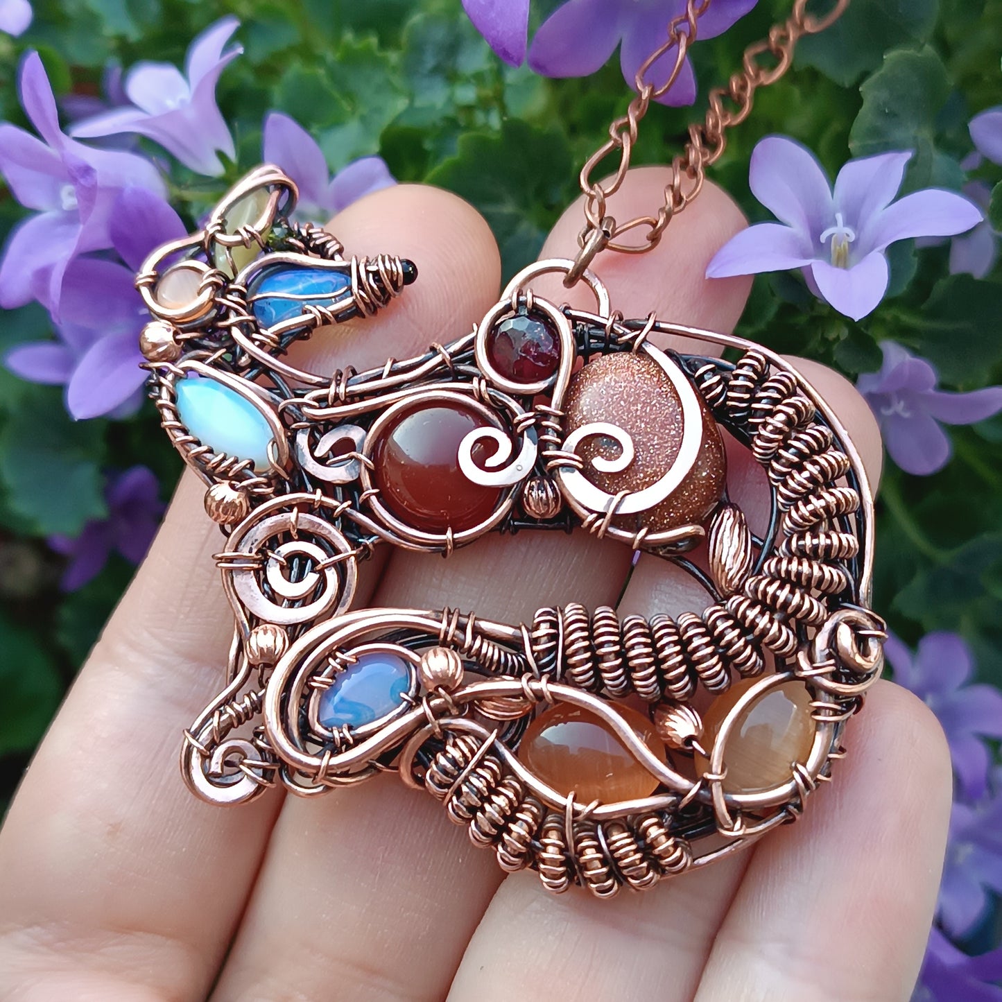 For Eustacia. Foxy necklace.
