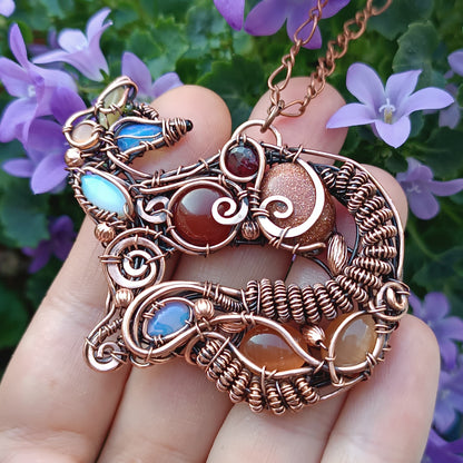 For Eustacia. Foxy necklace.