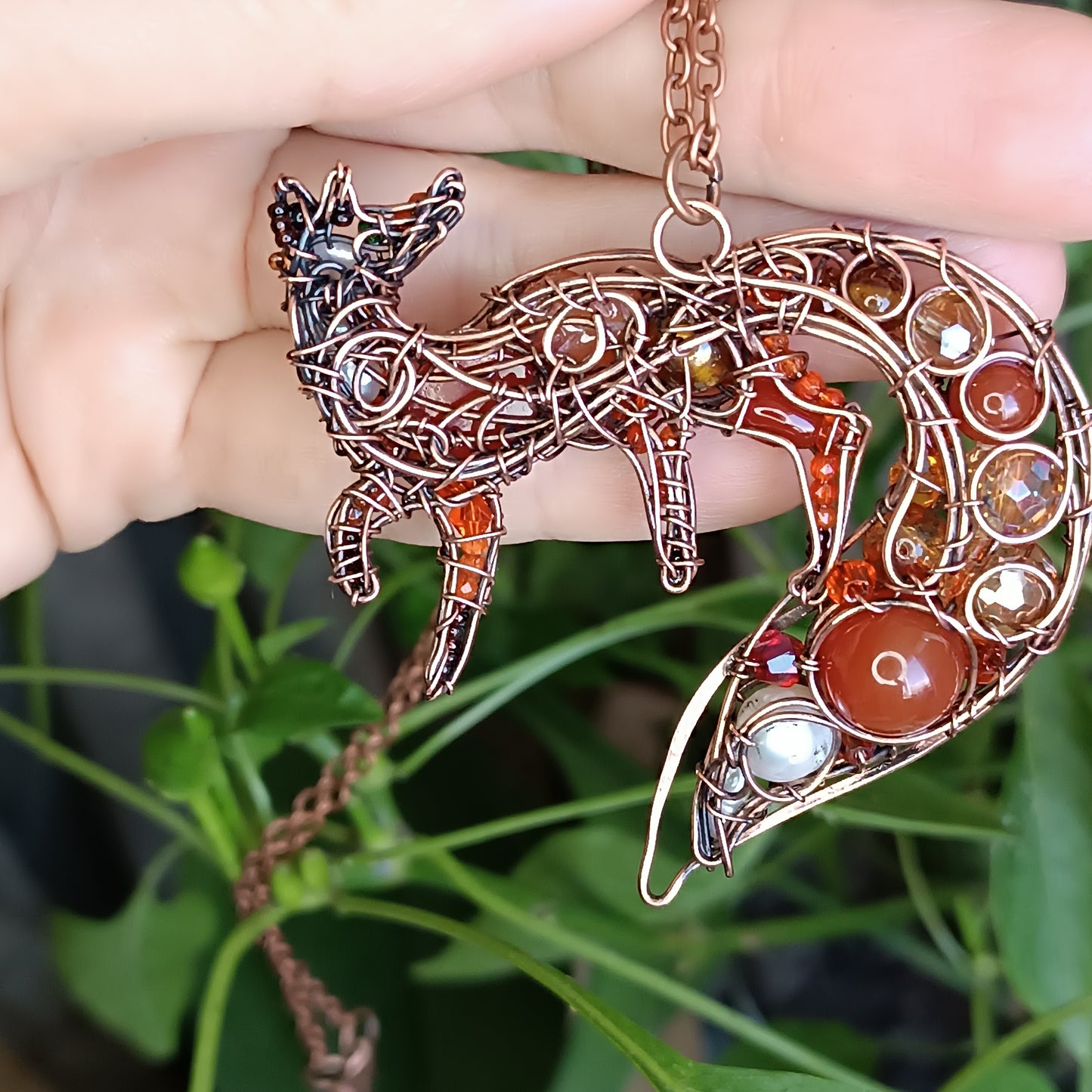 For Malcolm. Fox pendant
