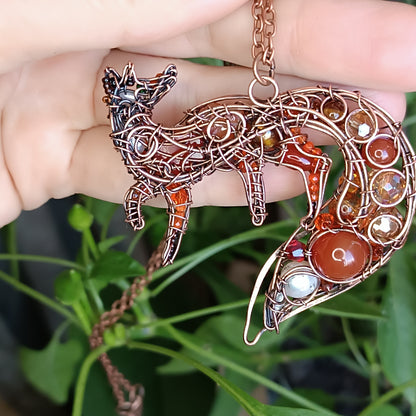 For Malcolm. Fox pendant