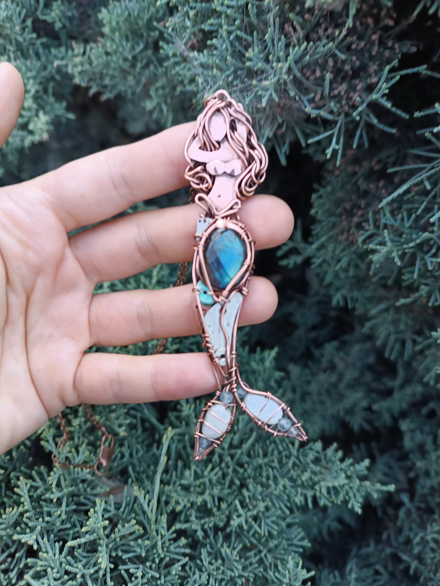 Elegant mermaid pendant