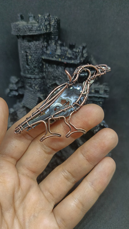 Crow necklace