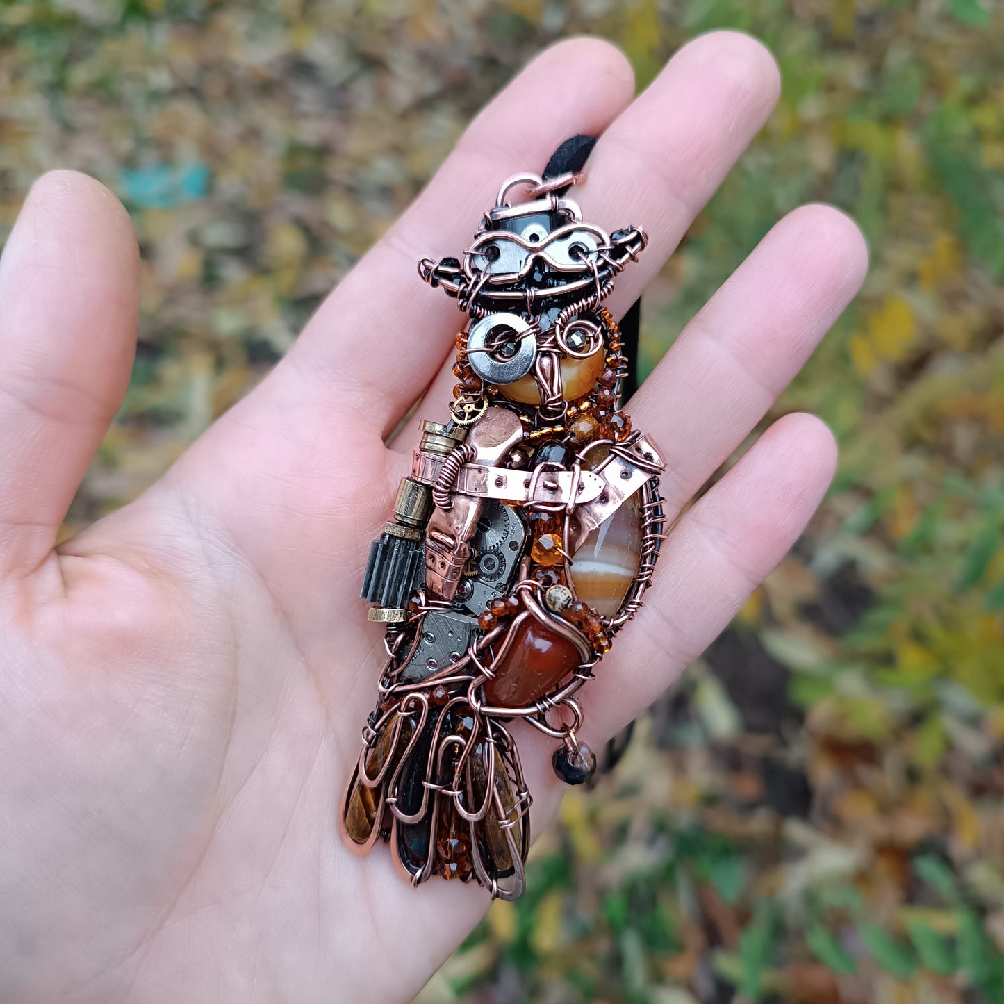 Steampunk Owl necklace