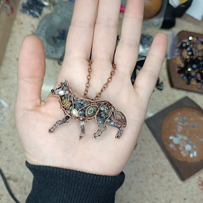 Wolf pendant.