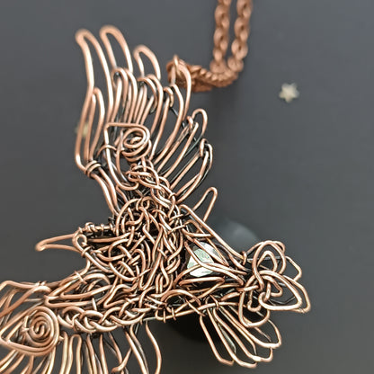 Viking raven pendant