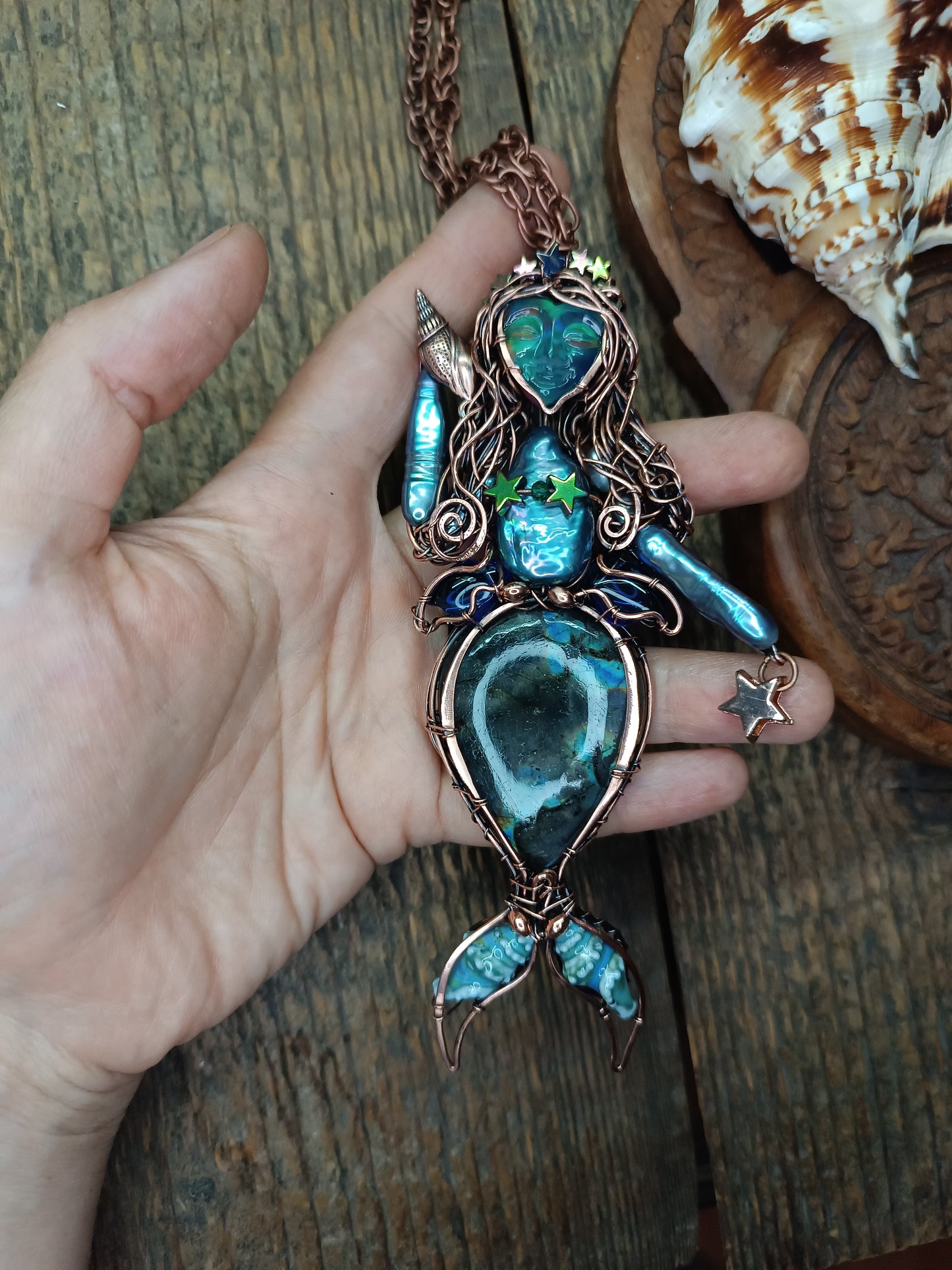 Blue Ocean Empress necklace